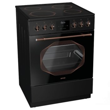 Готварска печка GORENJE EC63INB, клас А, 4 нагревателни зони, 65л обем на фурната, черна | JAR Computers Готварска печка GORENJE EC63INB