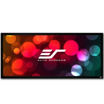 Екран Elite Screens R115WH1-Wide Cinema235, стенен монтаж, 2690 x 1140 мм, 115" (292.5cm), 2.35:1 | JAR Computers Elite Screen R115WH1-Wide