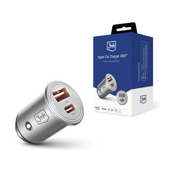 3MK Hyper Car Charger 45W | JAR Computers 3MK Hyper Car Charger 45W