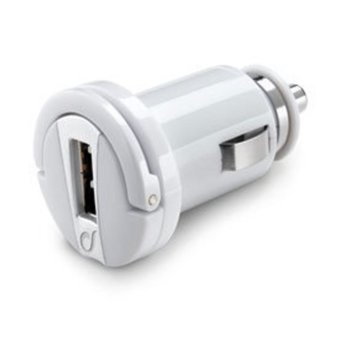 Зарядно за кола Cellularline 3059, от авт. запалка към USB A(ж), 2.1А, бяло | JAR Computers Forever IT3059 Зарядно за кола 1 USB