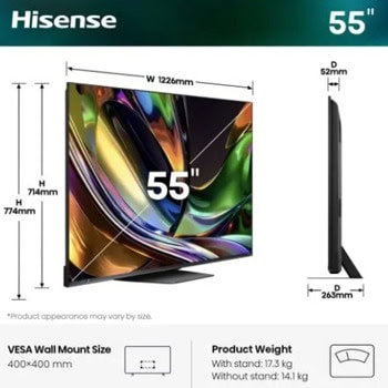 Hisense 55UR8S | JAR Computers Hisense 55UR8S