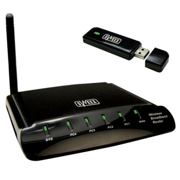 Sweex LW904 54Mbps Wireless Router + Wireless US…