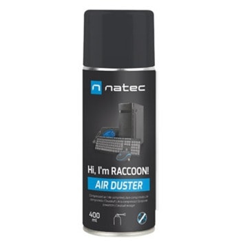 Флакон въздух под налягане Natec Raccoon Air Duster, 400ml | JAR Computers Natec Raccoon Air Duster 400 ml NSC-2119