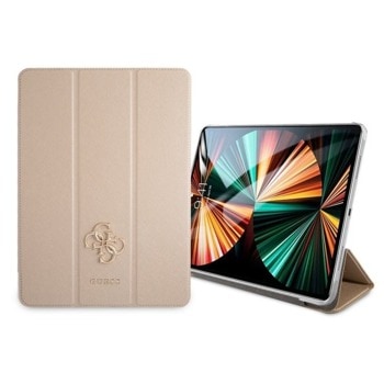Калъф за таблет Guess Saffiano Folio Cover (GUIC11PUSASGO), за Apple iPad Pro 11 M1 (2021)/Apple iPad Pro 11 (2020/2018), с поставка, златист | JAR Computers Guess Saffiano Folio Cover GUIC11PUSASGO
