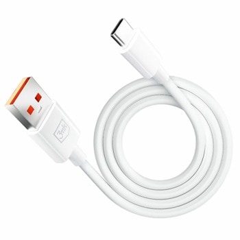 Кабел 3MK Hyper Cable (CA-5-012W), от USB-A(м) към USB-C(м), 1.2m, 60W, бял | JAR Computers 3MK Hyper Cable USB-A to USB-C 1.2m CA-5-012W