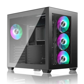 Кутия Raijintek PAEAN C7, ATX/Micro ATX/Mini-ITX, 1x USB Type-C, 2x USB 3.0, с прозорец, черна, без захранване | JAR Computers Raijintek PAEAN C7 BLACK 0R20B00222