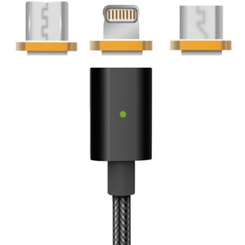 Platinet USB A(м) към Lightning/USB C/USB Micro B