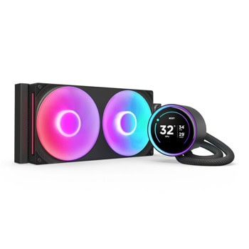 Водно охлаждане за процесор NZXT Kraken Elite 280 V2 RGB Black, съвместимост със сокети Intel LGA 1851/1700/1200/115x & AMD AM5/AM4 | JAR Computers NZXT Kraken Elite 280 V2 RGB Black RL-KR28E-B2