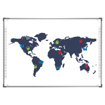Интерактивна дъска IQBoard IRQK 97, 97" (246.38 cm) 10 point Multi-touch инфрачервен сензор, 10:16, без писалки, USB | JAR Computers IQBoard IRQK 97
