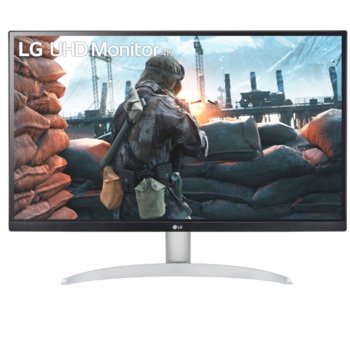 Монитор LG 27UP600-W, 27" (68.58 cm) IPS панел, 4K UHD, 5ms, 400cd/m2, DisplayPort, HDMI | JAR Computers 27 LG 27UP600-W