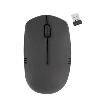 Мишка TnB Clicky, оптична (1200 dpi), безжична, USB, сива image
