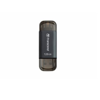 Памет 128GB USB Flash Drive, Transcend JetDrive Go 300, USB 3.1/Apple Lightning, черна | JAR Computers 128GB Transcend JetDrive Go 300 Black