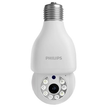 IP камерa Philips TAI2440/93, куполна PT (Pan/Tilt) камера вид "крушка", 1920х1080, 4mm обектив, Н.264, IR осветление (до 10m), Wi-Fi, microSD до 128GB, микрофон и говорител | JAR Computers Philips TAI2440/93