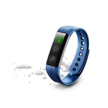 Смарт гривна Cellular Line Easyfit Band (Разопакован продукт), LCD дисплей, Bluetooth, до 7 дни работа, водоустойчива IP67, Android/iOS, синя | JAR Computers Спортна гривна Easyfit Band Fitness Tracker синя