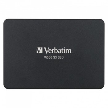 Памет SSD 128GB, Verbatim Vi550 49350, SATA III 6Gb/s, размер 2.5"(6.35cm), скорост на четене 560 MB/s, скорост на запис 430 MB/s | JAR Computers Твърд диск SSD VERBATIM Vi550 49350 128GB