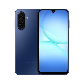 Смартфон Samsung Galaxy A17 5G (син), поддържа 2 SIM карти, 6.7" (17.01cm) Super AMOLED 90Hz дисплей, осемядрен Exynos 1330 2.4GHz, 4GB RAM, 128GB Flash памет (+microSD слот), 50 + 5 + 2 & 13 Mpix камери, Android | JAR Computers Samsung Galaxy A17 5G 4/128GB Blue SM-A176BZBAEUE