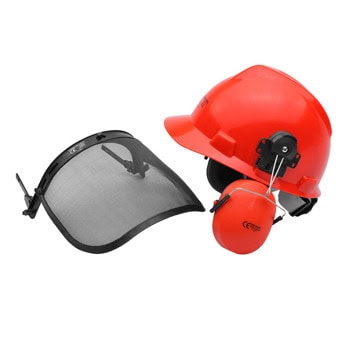 Комплект каска шлем и антифони Premium