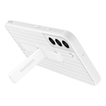 Samsung S22+ Protective Standing Cover White