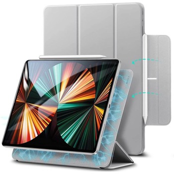 Калъф за таблет ESR Rebound Magnetic Case за Apple iPad Pro 12.9 M1 / Pro 12.9 (2020/2018), с поставка, сребрист | JAR Computers ESR Rebound Magnetic Case ESR354SLVGRY