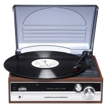 Грамофон Denver VPR-190MK3, 33,1/3/45/78rpm, FM радио, RCA, Jack 3.5mm, кафяв | JAR Computers Denver VPR-190MK3