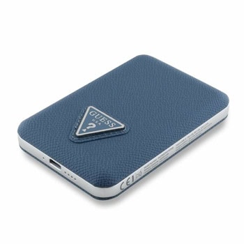 guess pu grained triangle logo 5000mah син