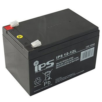 Акумулаторна батерия IPS 12-12L, 12V, 12Ah, AGM, F2 конектори | JAR Computers IPS 12-12L