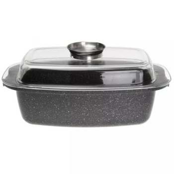 Ростер Kinghoff KH 1608, вместимост 5.5 l, 32x22 см, мраморно покритие, капак, черен | JAR Computers Kinghoff KH 1608