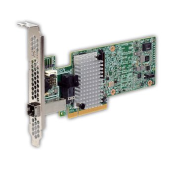 RAID Kонтролер LSI MegaRAID SAS 9380-4i4e, PCI-E 3.0 към mini-SAS (SFF8644) & mini-SAS (SFF8643), SATA/SAS 12Gb/s, 2 портов, 1GB RAM, поддържа RAID 0, 1, 5, 6, 10, 50, and 60 | JAR Computers LSI MegaRAID SAS 9380-4i4e LSI00439