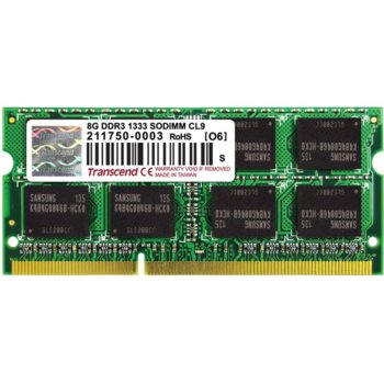 8GB DDR3 1600MHz SO-DIMM Transcend TS1GSK64V6H