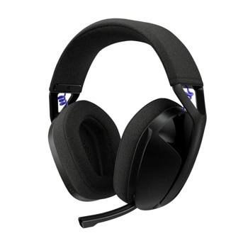 Слушалки Logitech G321 Lightspeed, безжични, Bluetooth, USB, микрофон, гейминг, 40mm говорители, наушници с мемори пяна, до 20 часа време на работа, черни | JAR Computers Logitech G321 Lightspeed Black 981-001563