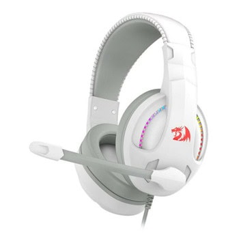 Слушалки Redragon Cronus H211W-RGB, USB, Jack 3.5mm, микрофон, гейминг, 40mm мембрани, RGB подсветка, бели | JAR Computers Redragon Cronus H211W RGB
