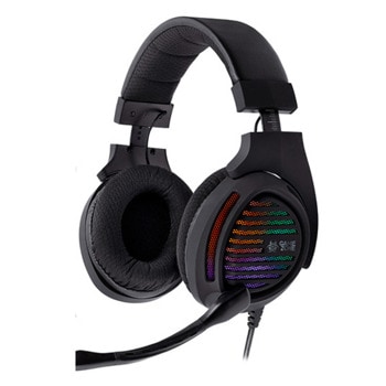 Слушалки Tracer Aligator RGB Rainbow LED, микрофон, 2x 3.5mm жак, USB, 50mm драйвери, гейминг, черни | JAR Computers Tracer Aligator RGB Rainbow LED TRASLU46466