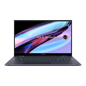 Лаптоп Asus Zenbook Pro 15 Flip UP6502ZD-OLED-M731X (90NB0W32-M00200), четиринадесетядрен Intel Core i7-12700H 2.3/4.7GHz, 15.6" (39.62 cm) 2.8K OLED 120Hz Touchscreen Display & Intel Arc A370M 4GB, (HDMI), 16GB DDR5, 1TB SSD, Windows 11 | JAR Computers Asus Zenbook Pro 15 Flip OLED UP6502ZD-OLED-M731X