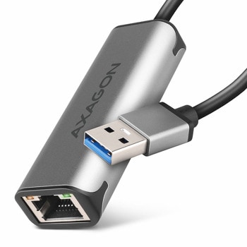 Мрежови адаптер AXAGON ADE-25R, от USB-A(м) към 1x 10/100/1000/2500 RJ45, сив | JAR Computers AXAGON ADE-25R