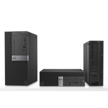 Настолен компютър Dell OptiPlex 7050 MT (S001O7050MTCE), четириядрен Kaby Lake Intel Core i5-7500 3.4/3,8 GHz, 4GB DDR4, 500GB HDD, 6x USB 3.0, клавиатура и мишка, Windows 10 | JAR Computers Dell OptiPlex 7050 MT S001O7050MTCE