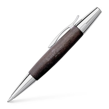 Химикалка Faber Castell E-motion Pearwood, черен цвят на писане, черна | JAR Computers Faber-Castell E-motion Pearwood черно дърво