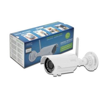 IP камера ASSMANN DIGITUS Plug&View OptiVario DN-16039, IP камера, 2Mpix, 2.8-12мм вариообектив, WLAN, Day-Night, IP66, IR прожектор, 2GB памет, PoE | JAR Computers ASSMANN DN-16039