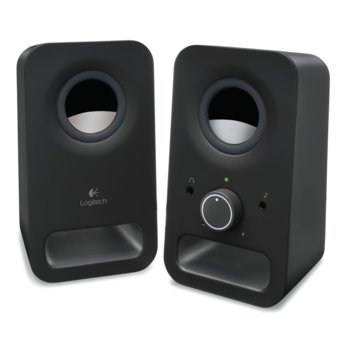 Тонколони Logitech Z150, 2.0, 3W, 3.5mm жак, черни | JAR Computers Logitech Z150 Multimedia Speakers Midnight black