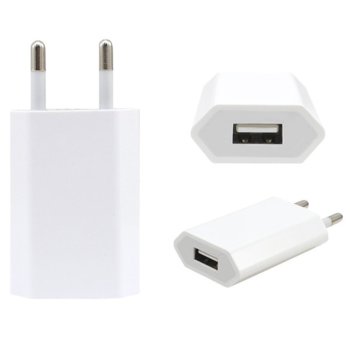Зарядно устройство от контакт към USB А(ж) white
