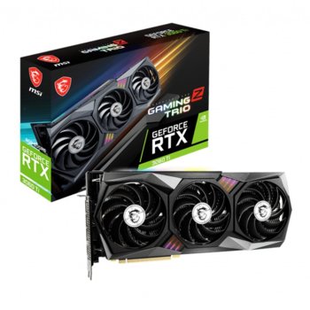 Видео карта Nvidia GF RTX 3060 Ti, 8GB, MSI GAMING Z TRIO LHR, PCI-E 4.0, GDDR6, 256-bit, DP, HDMI | JAR Computers MSI RTX 3060 TI GAMING Z TRIO LHR