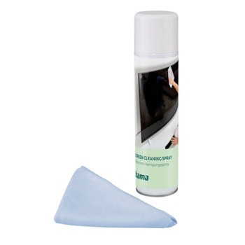 Почистващ спрей HAMA 221096, за екрани, монитори, таблети, смартфони, преносими компютри, 200мл, микрофибърна кърпа | JAR Computers HAMA 221096