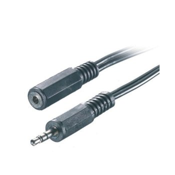 Аудио кабел удължител Vivanco 19368, от 3.5mm Jack(м) към 3.5mm Jack(ж), 1.5m, черен | JAR Computers Vivanco 19368 3.5mm Jack(м) към 3.5mm Jack(ж) 1.5m
