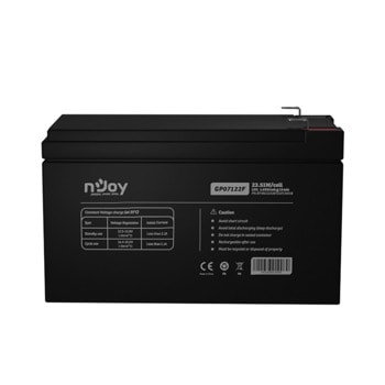 Акумулаторна батерия Njoy GP07122F, 12V, 7AH, VRLA image