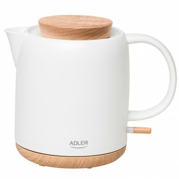 Електрическа кана Adler AD 1304, вместимост 1 литър, 1200W, бяла | JAR Computers Adler AD 1304