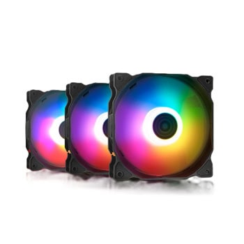 Вентилатори 120mm, A-Data XPG VENTO 120 ARGB PWM, 4-pin, 1850rpm, 3 броя, черни | JAR Computers A-Data XPG VENTO 120 ARGB PWM Black 3 pcs