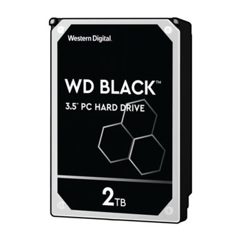 Твърд диск 2TB WD Black Performance, SATA 6Gb/s, 7200rpm, 64MB, 3.5" (8.89 cm) | JAR Computers 2000GB WD Black SATA3 7200rpm 64MB
