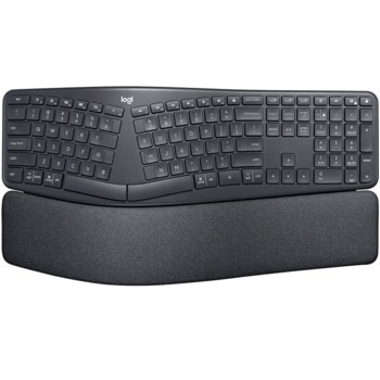 Клавиатура Logitech ERGO K860 (920-010108), безжична, ергономичен curved дизайн, черна, Bluetooth | JAR Computers Logitech ERGO K860 920-010108
