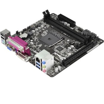 Дънна платка ASRock AM1B-ITX, AM1, DDR3, PCI-E (HDMI & DVI), SB5.1, Lan1000, 4x SATA 6Gb/s, 2x USB 3.0, mini-ITX | JAR Computers ASRock AM1B-ITX