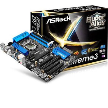 Дънна платка ASRock Z97 Extreme3, Z97, LGA1150, DDR3 (OC), PCI-E (HDMI&DVI&VGA)(SLi&CFX), 6x SATA 6Gb/s, 4x USB 3.0, ATX | JAR Computers ASRock Z97 Extreme3