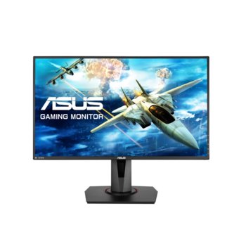 Монитор Asus VG278QR, 27" (68.6 cm) TN панел, Full HD, 165Hz, 1ms, 100000000:1, 400 cd/m2, DisplayPort, HDMI, DVI | JAR Computers Asus VG278QR